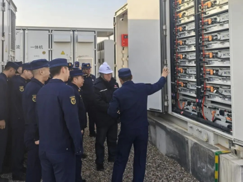 以练筑防！emc易倍电气盐池储能电站开展消防专项行动